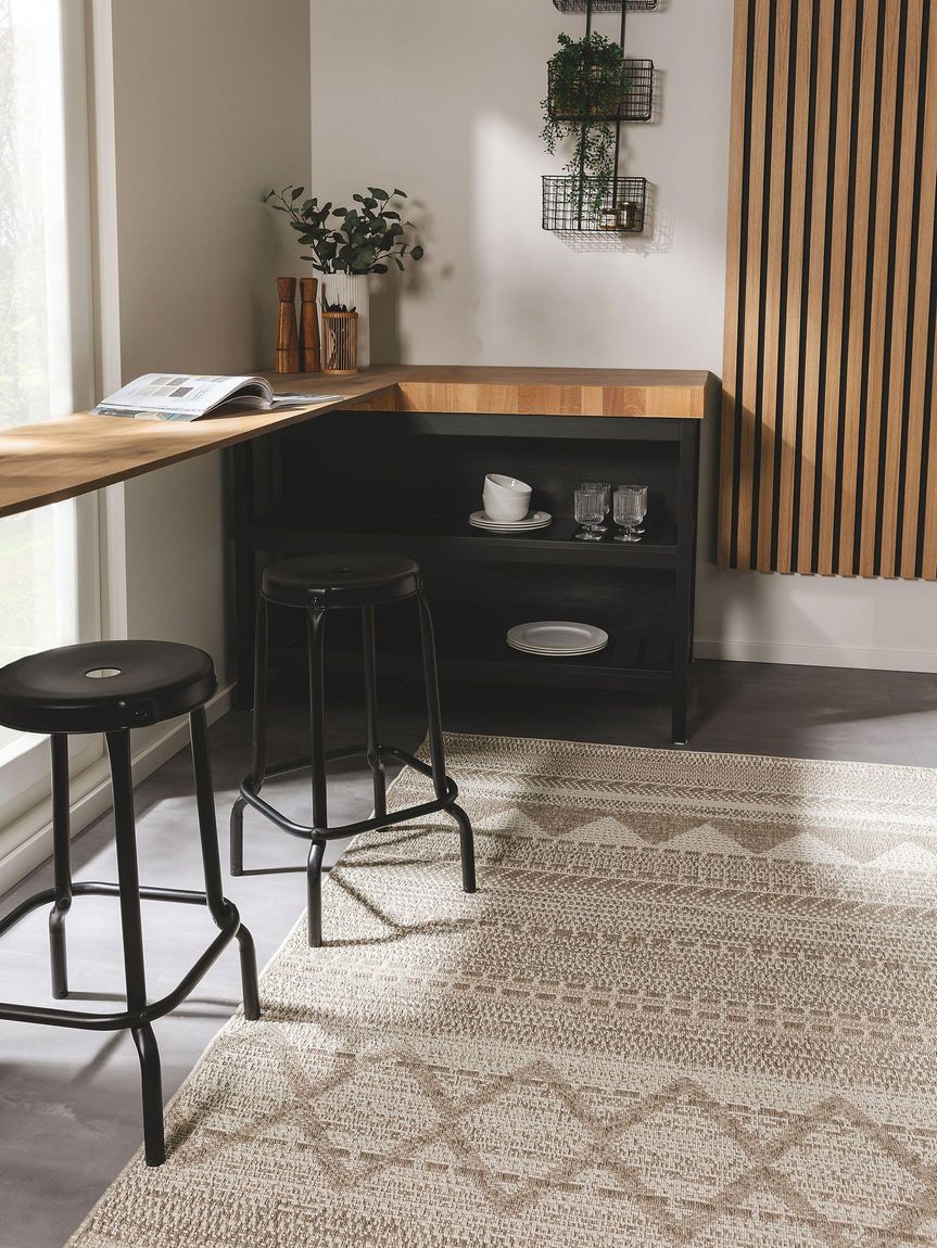 In- & Outdoor Teppich Naoto Taupe