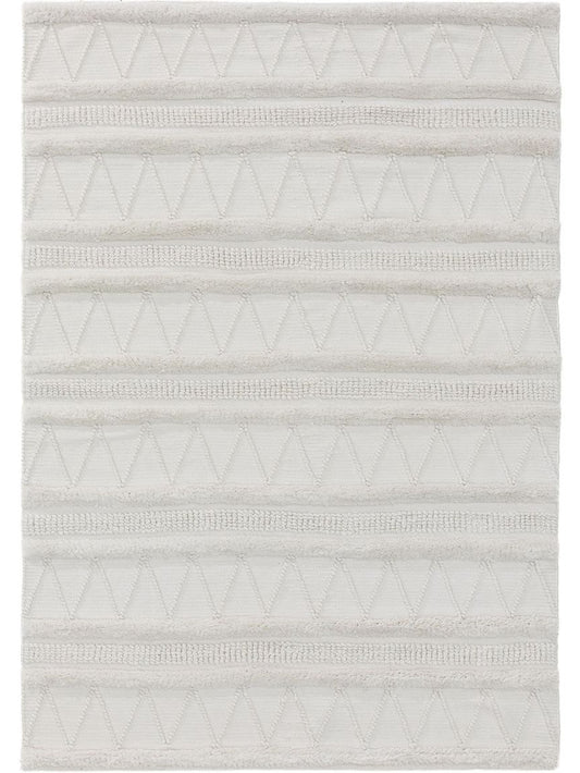 Teppich aus recyceltem Material Toni Elfenbein