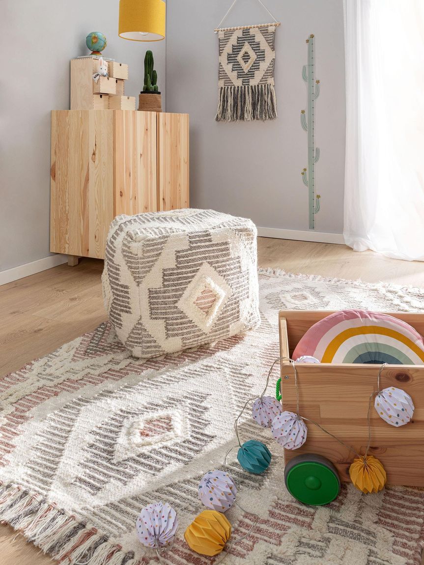 Pouf Wanda 45x45x45 cm Rosa