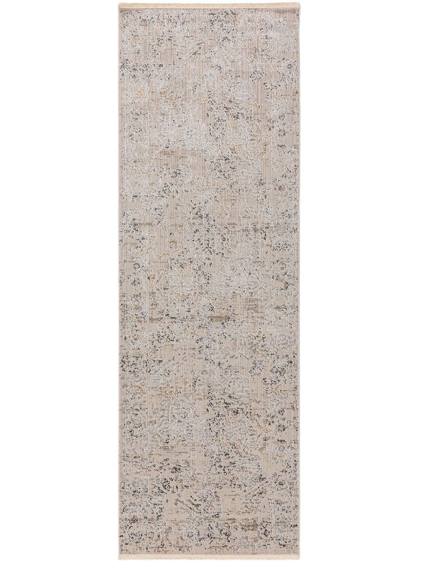 Viskoseteppich Läufer Jared 80x240 cm Hellgrau
