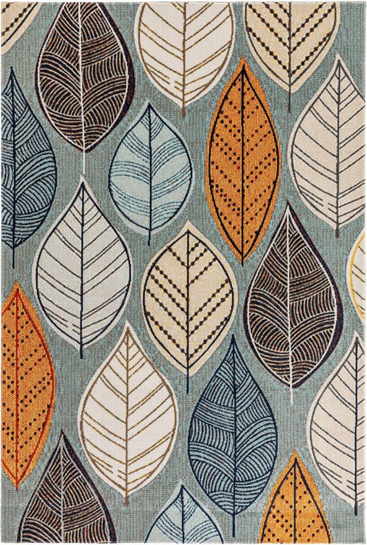 In- & Outdoor Teppich Jerry Bunt / Grau