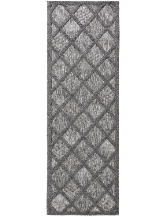 In- & Outdoor Teppich Bonte 2 Läufer 75x220 cm Grau