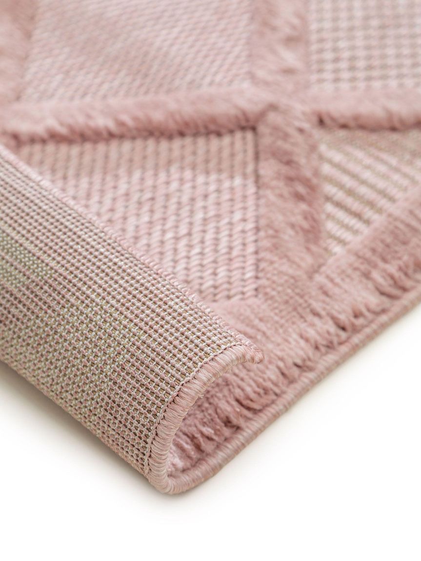 In- & Outdoor Teppich Bonte Läufer 75x220 cm Rosa