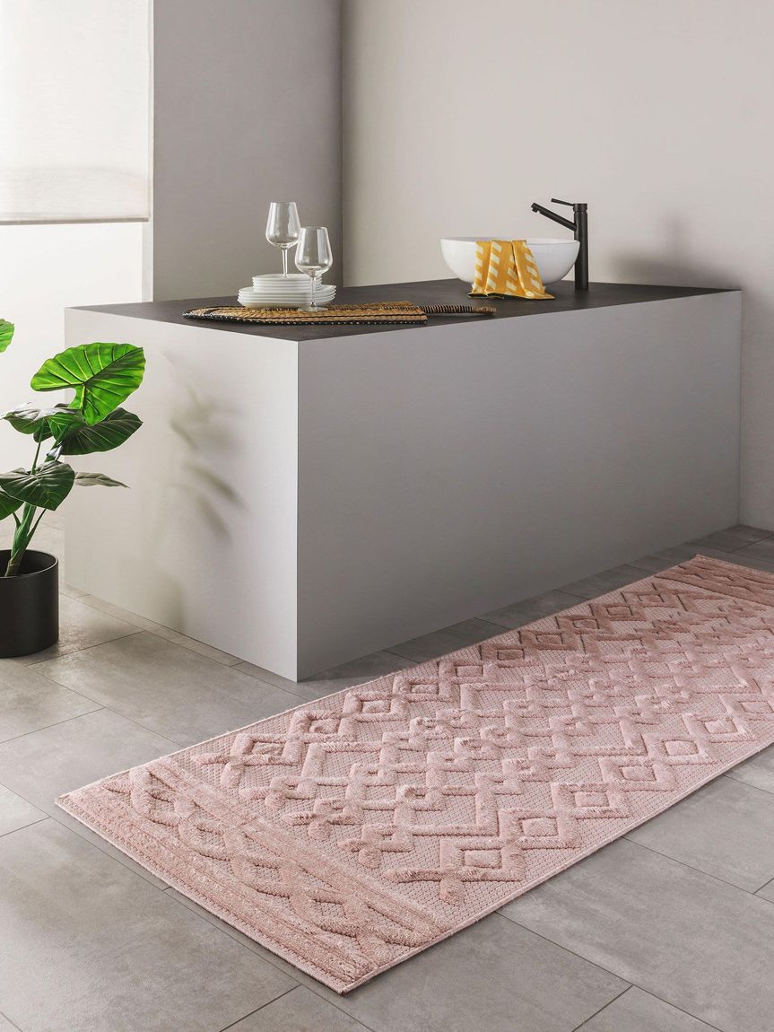 In- & Outdoor Teppich Bonte Läufer Rosa