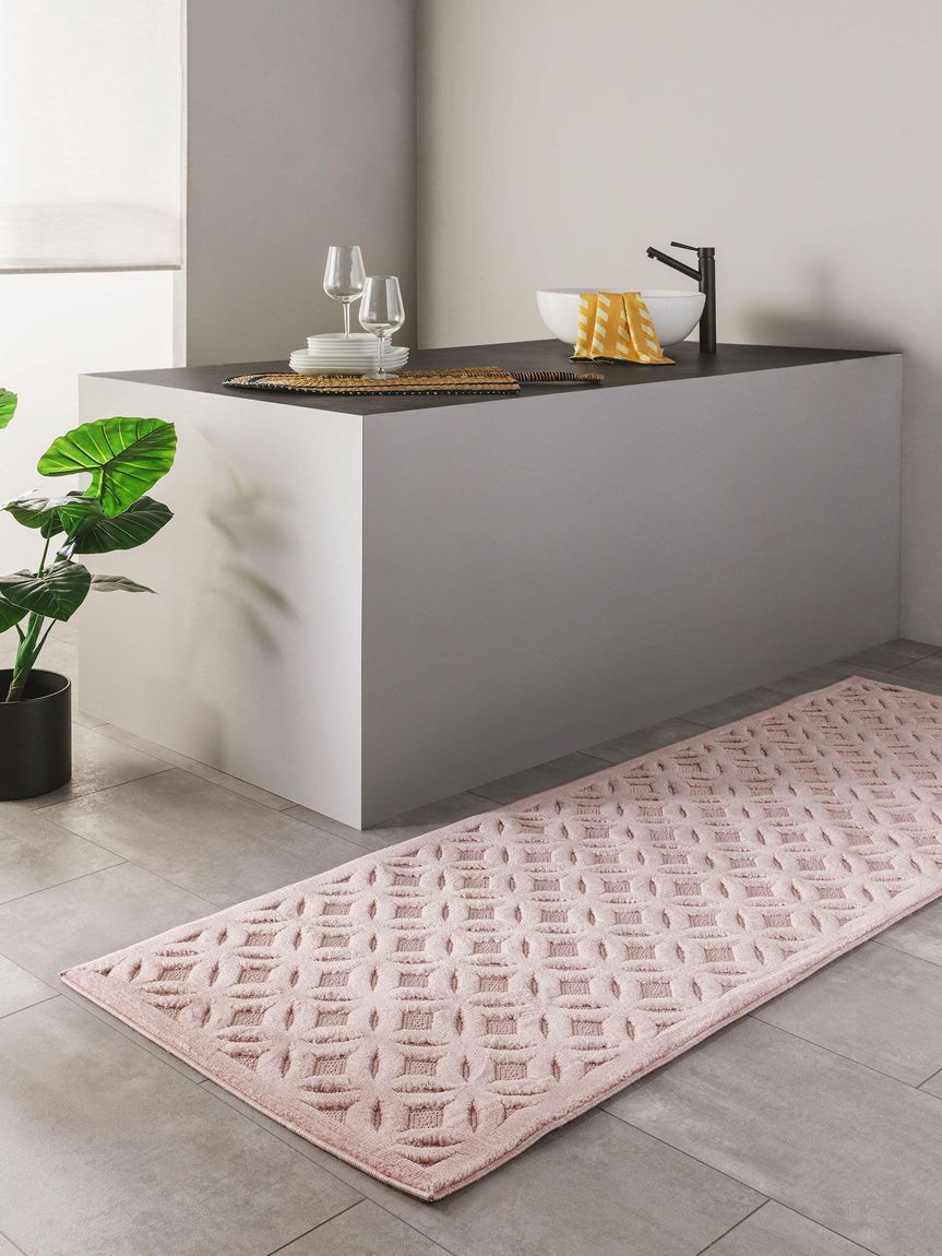 In- & Outdoor Teppich Bonte Läufer  Rosa
