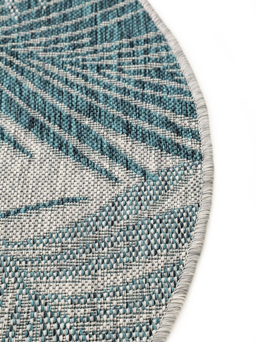 In- & Outdoor Teppich rund Cleo Blau
