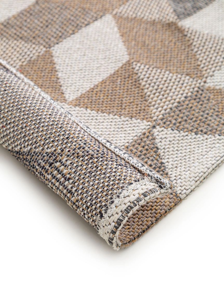 Waschbarer Baumwollteppich Cooper Beige / Grau