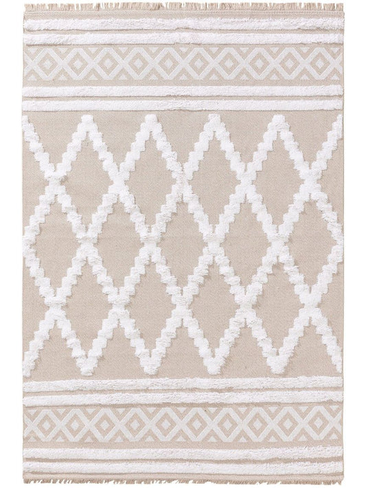 Waschbarer Baumwollteppich Oslo Beige