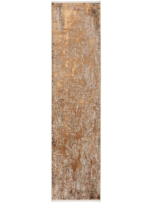 Viskoseteppich Läufer Zaza 80x300 cm Bronze