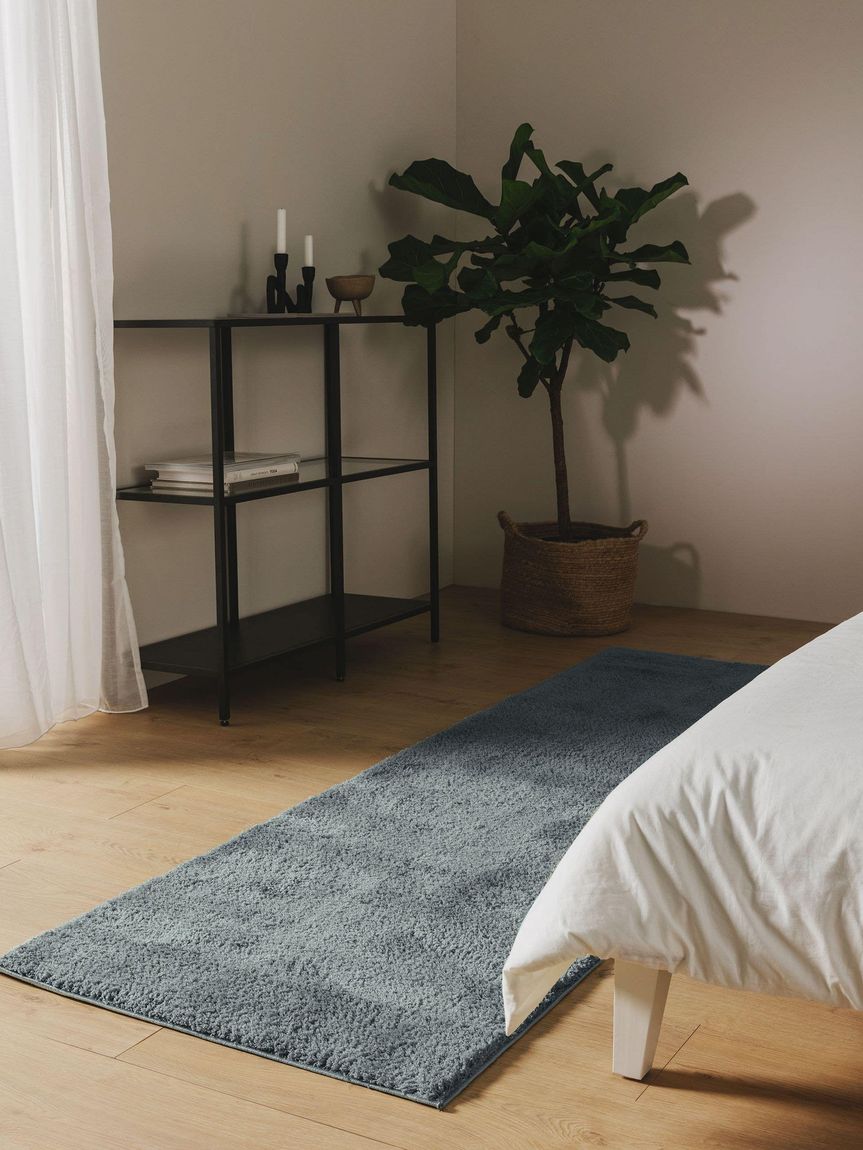 Hochflorteppich Läufer Soda 80x240 cm Türkis