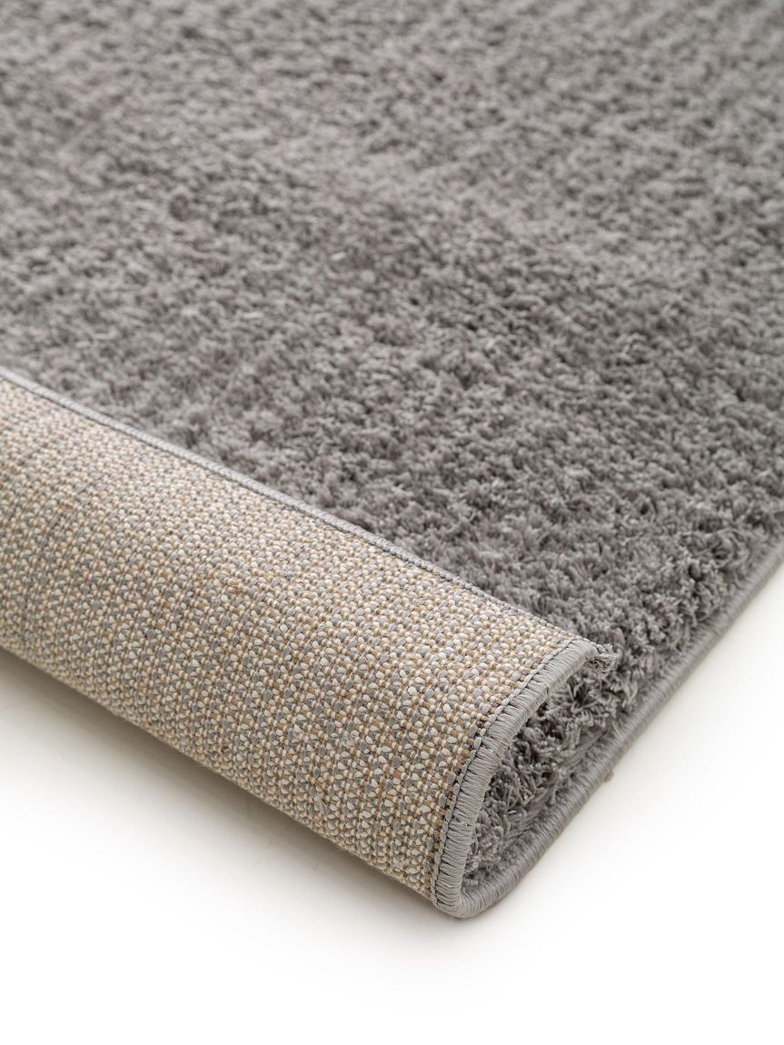 Hochflorteppich Soda 160x160 cm Grau