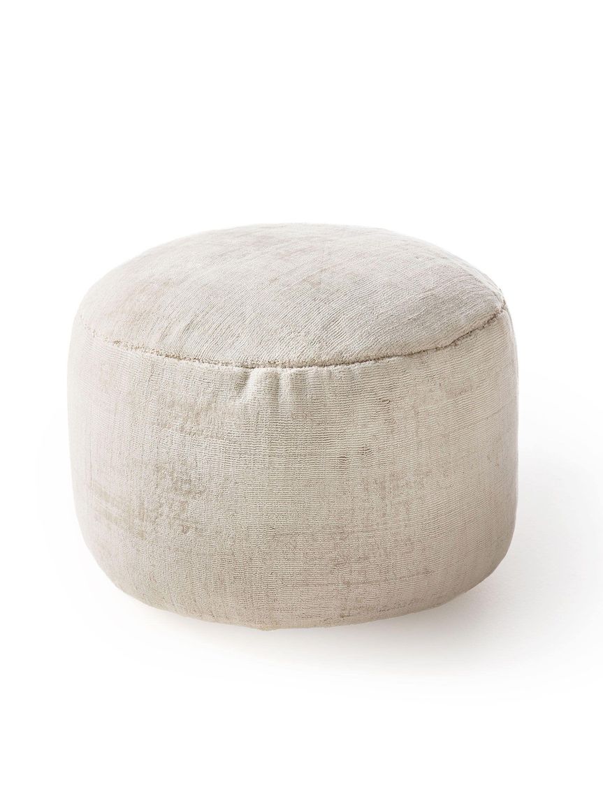 Pouf Nova 55x55x30 cm Creame - Voelpe