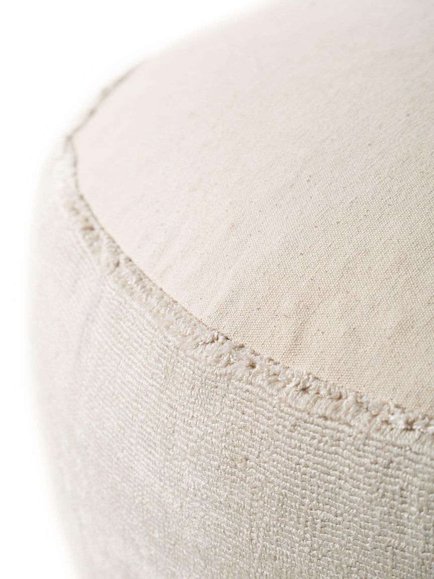 Pouf Nova 55x55x30 cm Creame - Voelpe