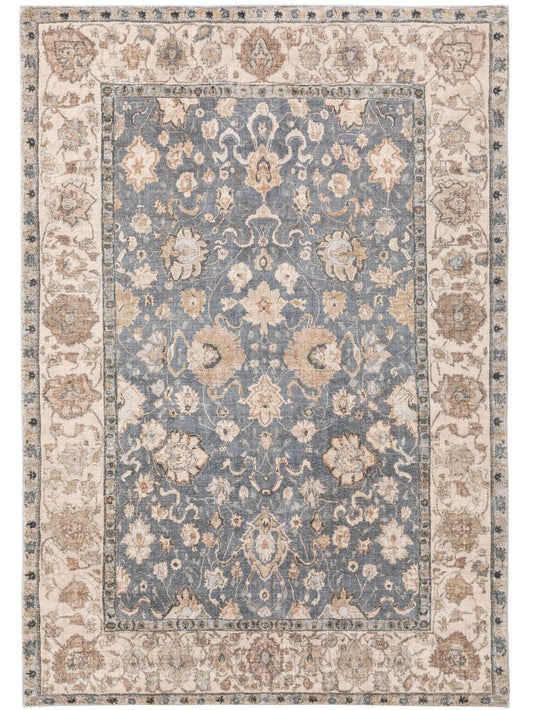 Teppich Mara Beige / Blau