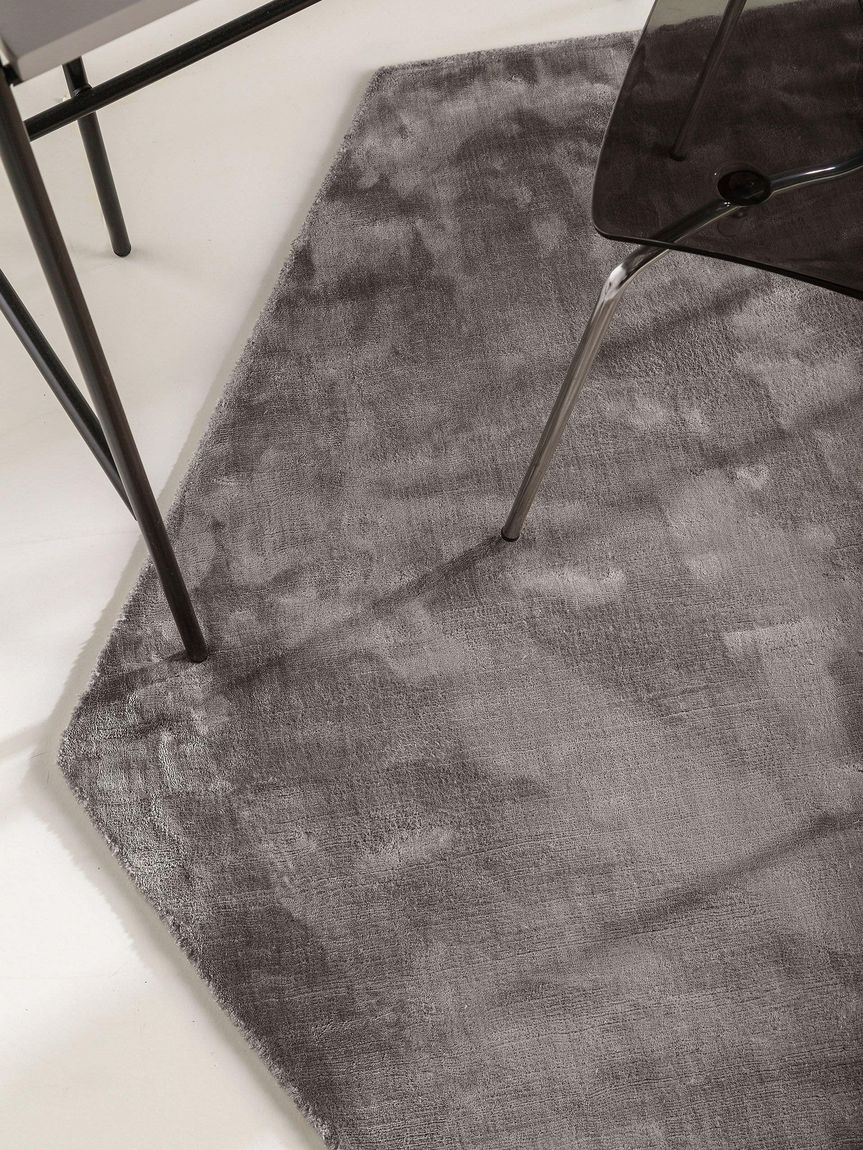 Viskoseteppich Nela 150x170 cm Grau
