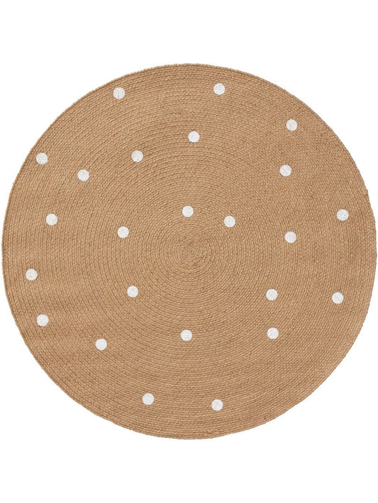 Kinderteppich rund Pippa 115 cm rund Hellbraun