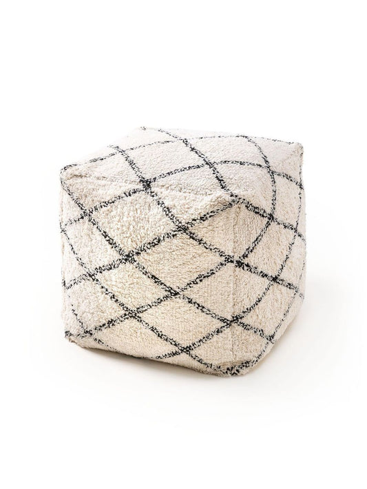 Pouf Naomi 45x45x45 cm Creame - Voelpe