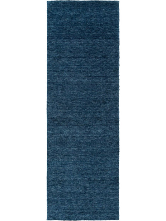 Wollteppich Läufer Jamal Blau