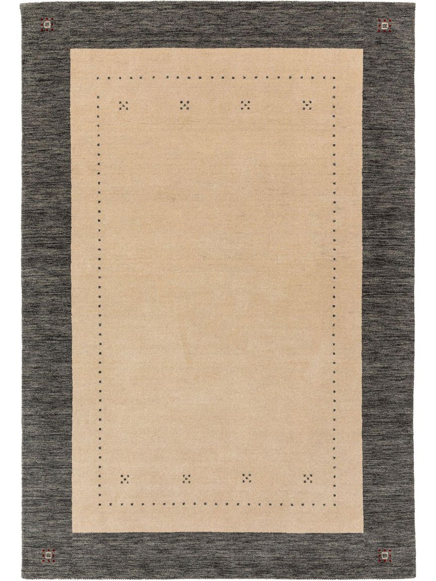 Wollteppich Jamal Beige / Grau - Voelpe