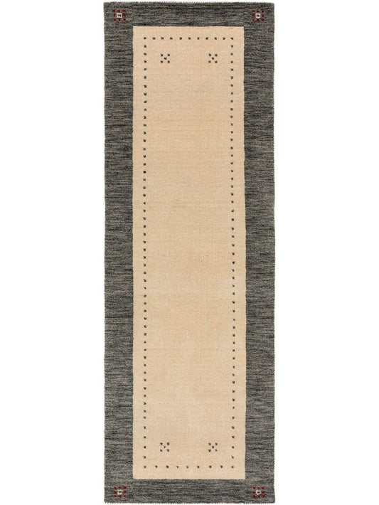 Wollteppich / Läufer Jamal Beige / Grau