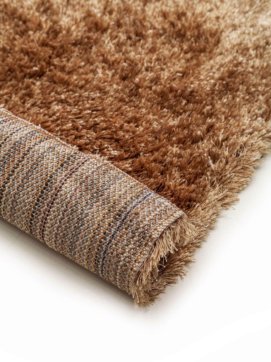 Hochflorteppich Läufer Francis 80x200 cm Beige / Hellbraun