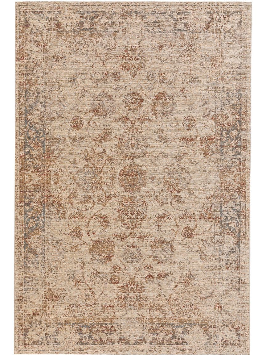 Flachgewebeteppich Frencie Beige - Voelpe