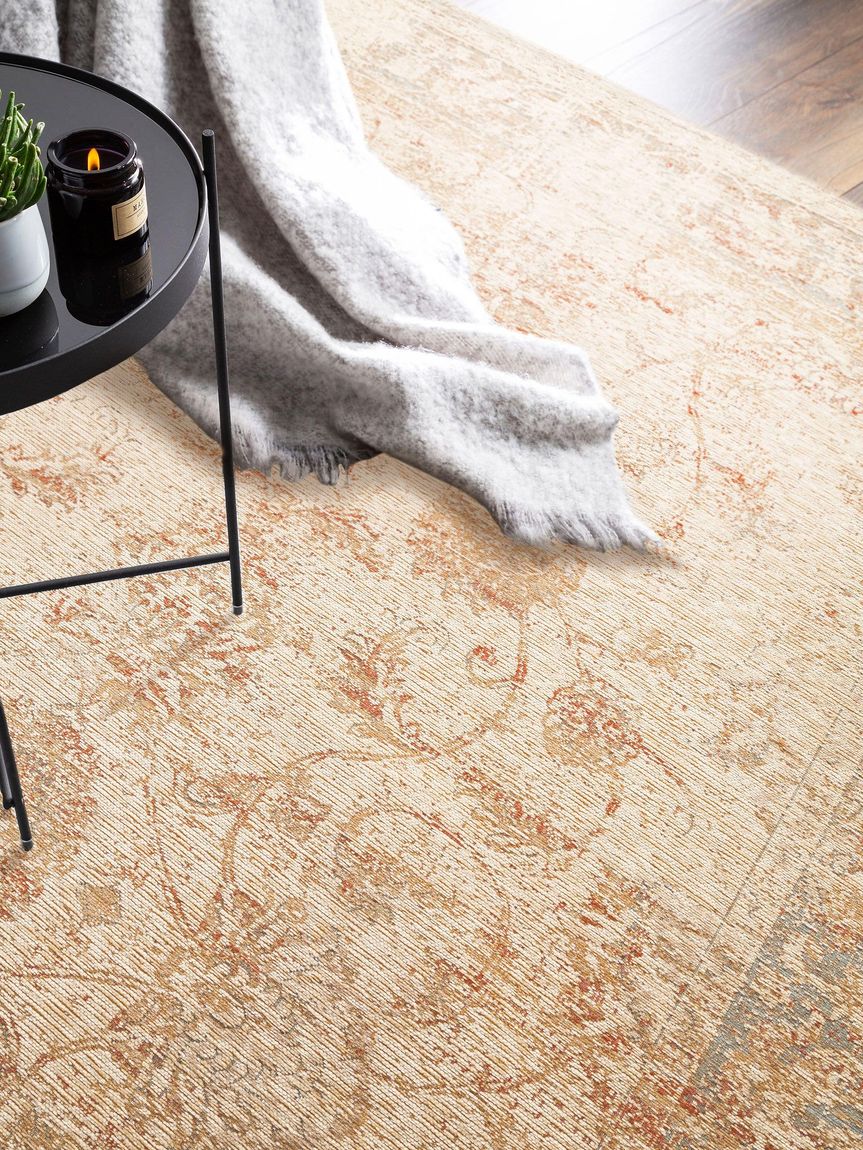 Flachgewebeteppich Frencie Beige