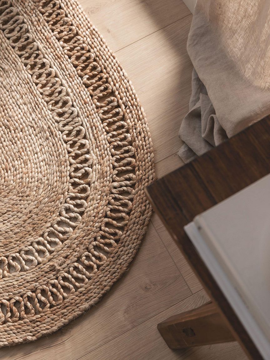 Fußmatte oval Kamala 60x90 cm Natur