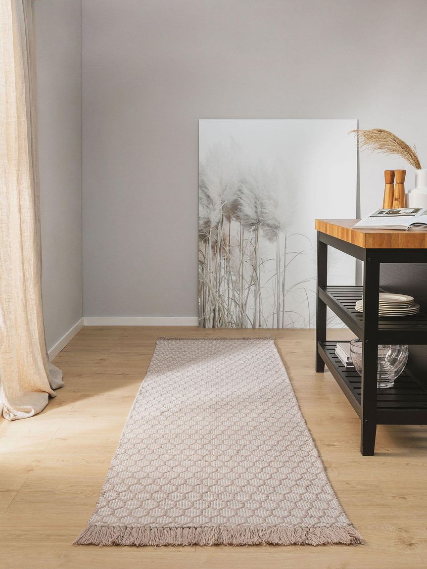 Teppich Läufer aus recyceltem Material Mimpi 80x250 cm Taupe