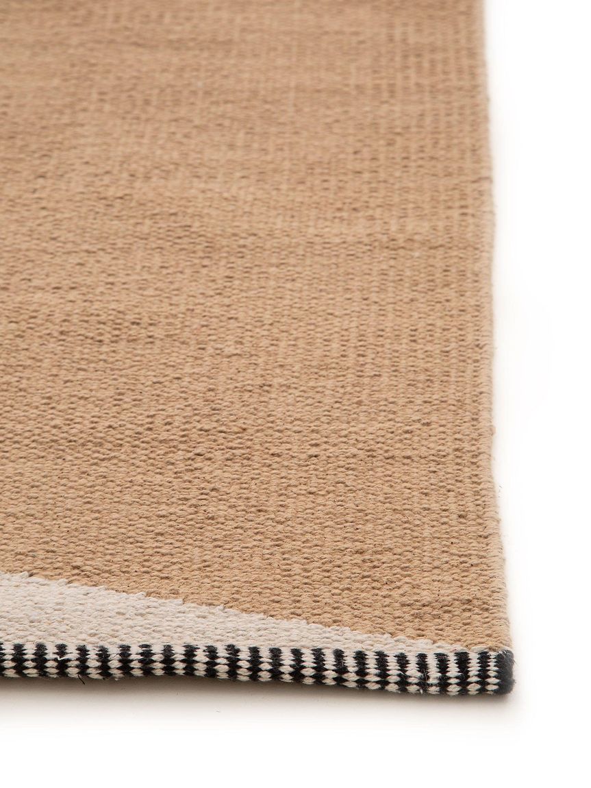 Baumwollteppich Läufer Lenny 70x200 cm Beige