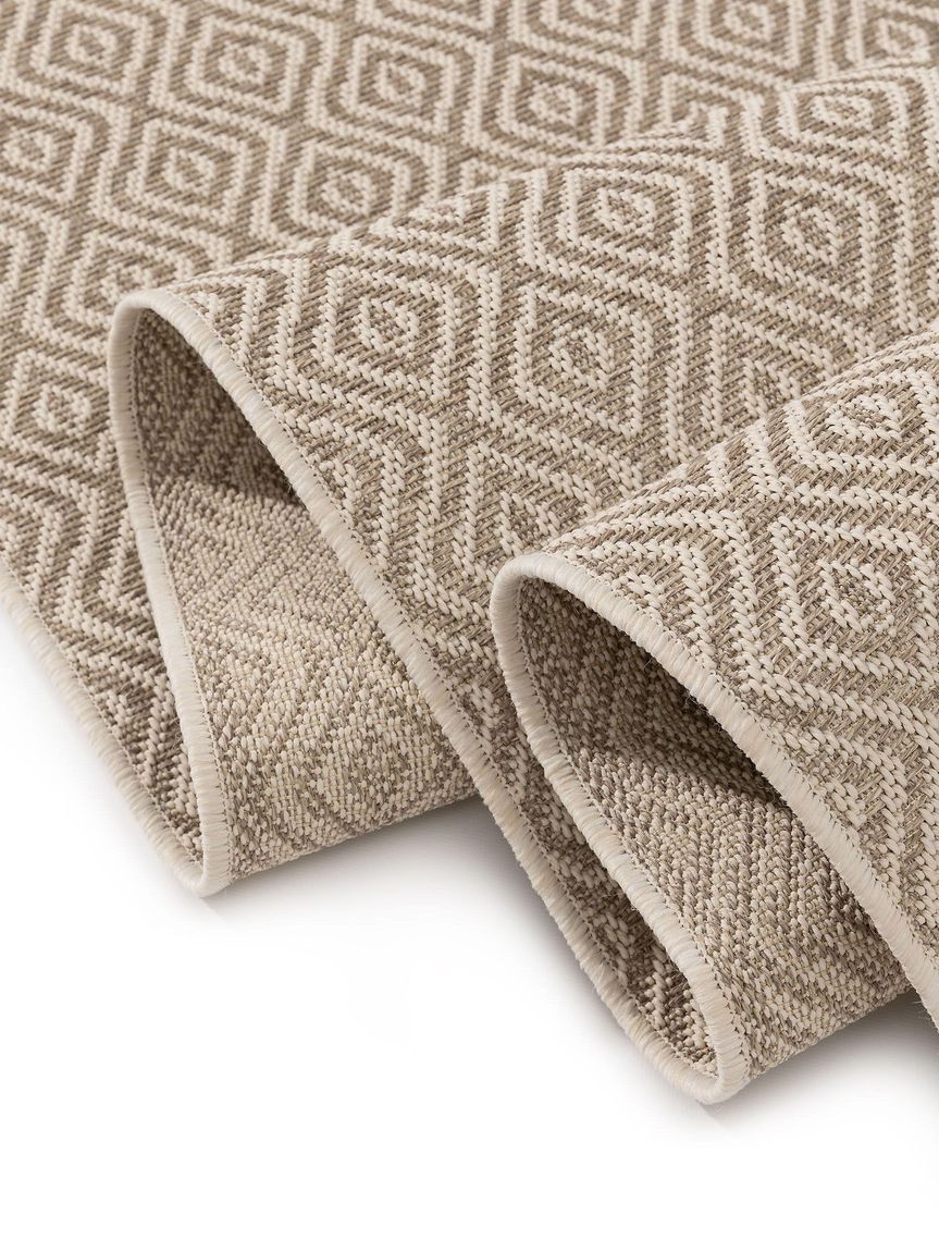 In- & Outdoor Teppich Naoto Creame / Beige