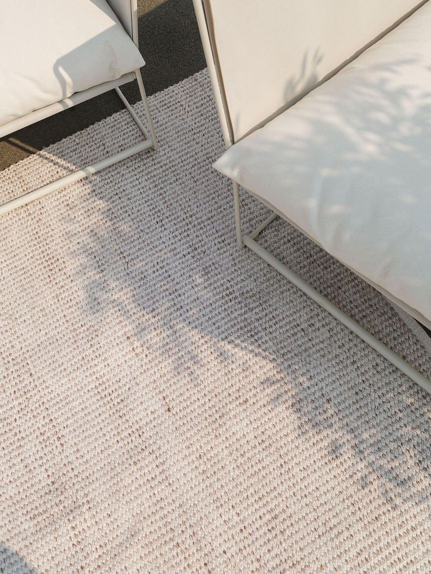 Teppich aus recyceltem Material Nyssa Creame / Taupe