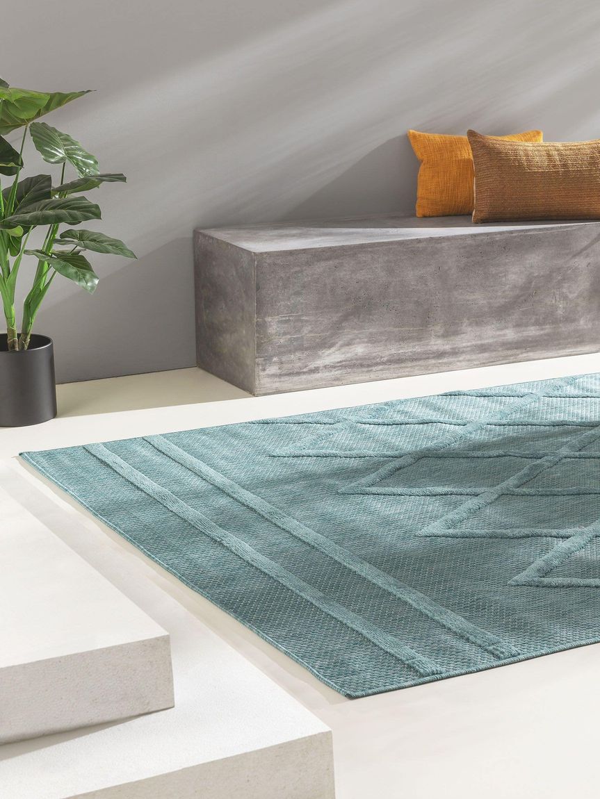 In- & Outdoor Teppich Bonte Türkis