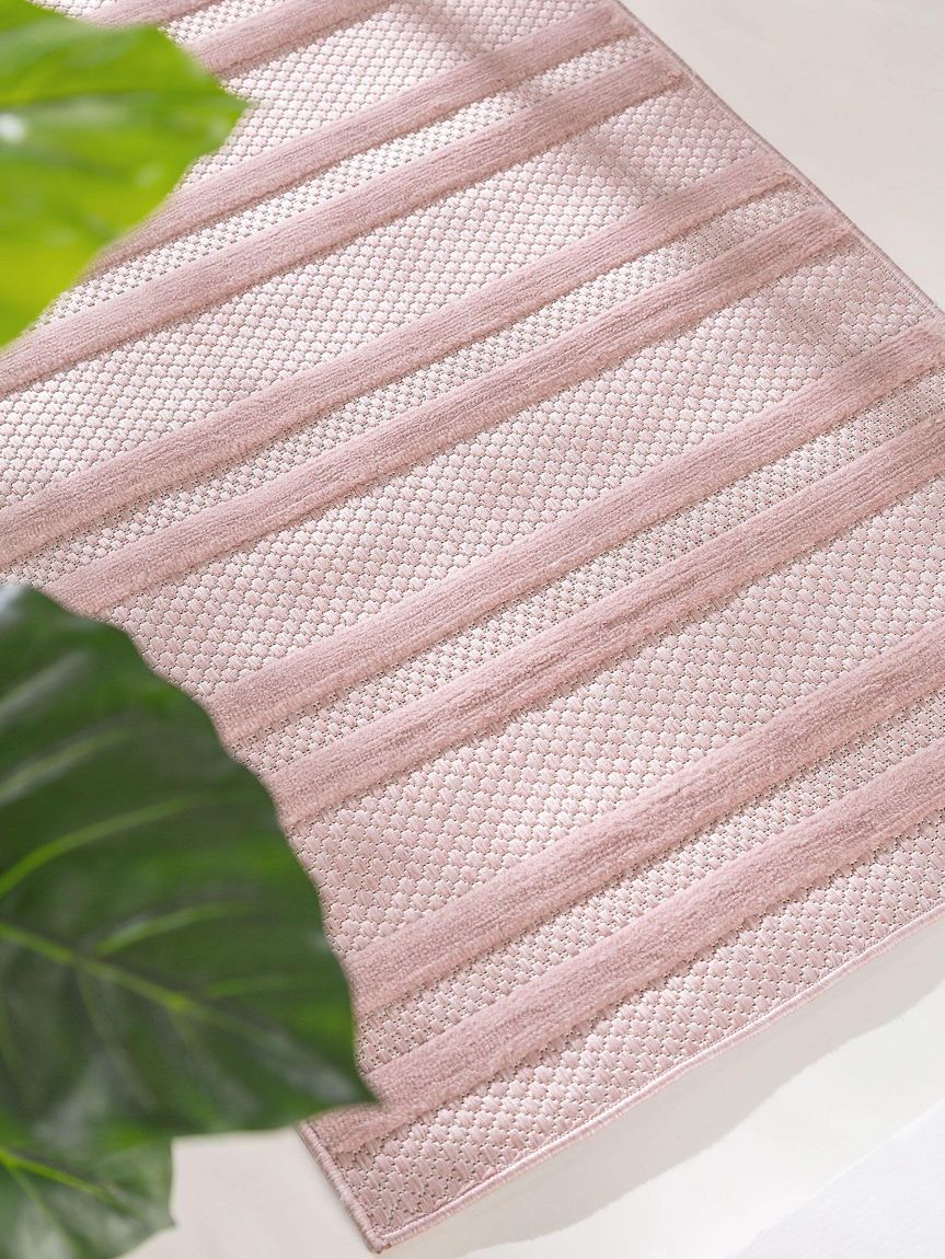 In- & Outdoor Teppich Bonte Läufer 75x220 cm Rosa