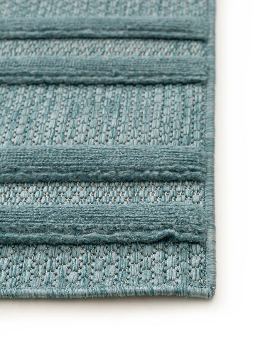 In- & Outdoor Teppich Bonte Läufer 75x220 cm Türkis