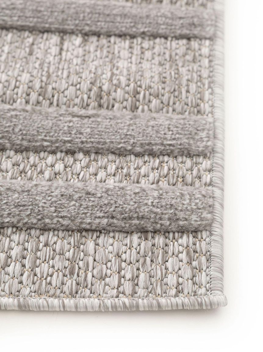 In- & Outdoor Teppich Bonte Läufer 75x220 cm Hellgrau