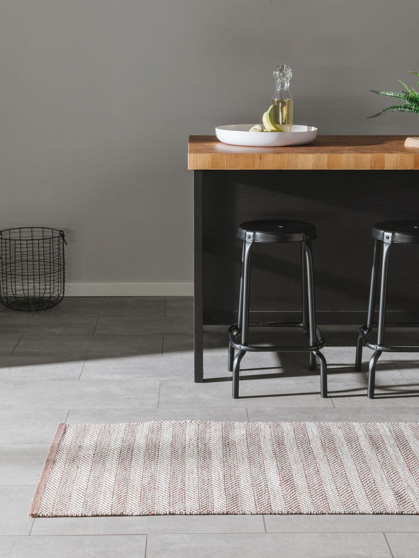 Teppich Läufer aus recyceltem Material Rio 70x200 cm Terrakotta