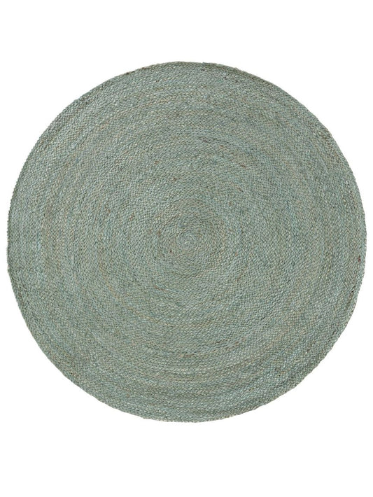 Juteteppich Jutta 115 cm rund Minze