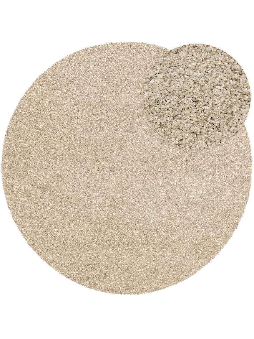 Teppich rund Tacoma Beige