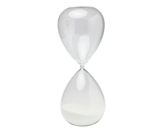 Sanduhr Timer 4 Stunden Weiß 45cm