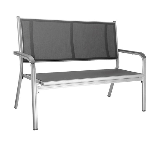 Kettler Basic Plus 2er Sitzbank Silber / Anthrazit