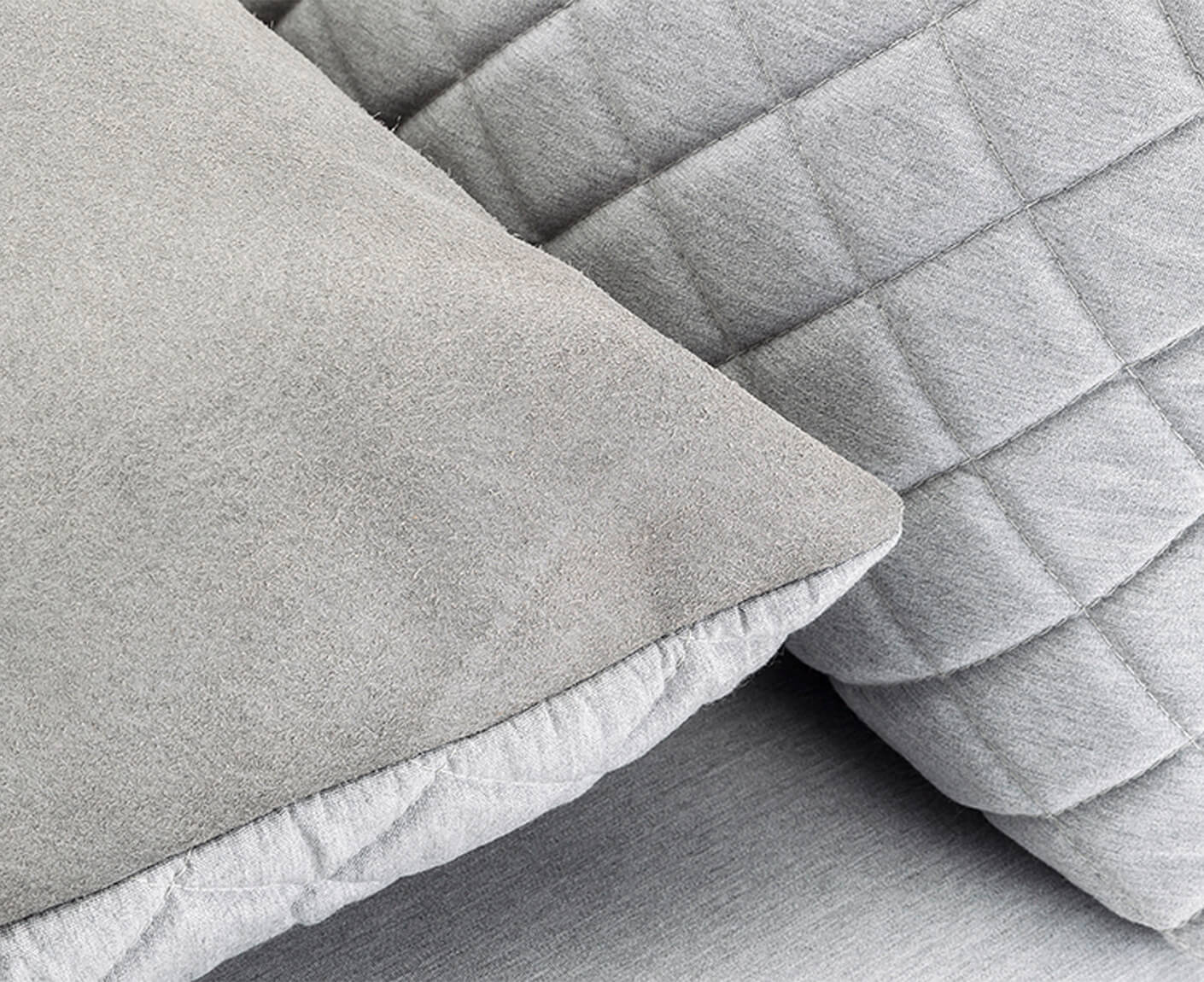 Kettler Ego Modular Endteil Links Silber / Hellgrau Sunbrella