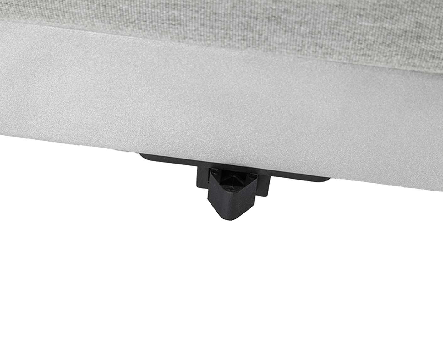 Kettler Ego Modular Endteil Links Silber / Hellgrau Sunbrella