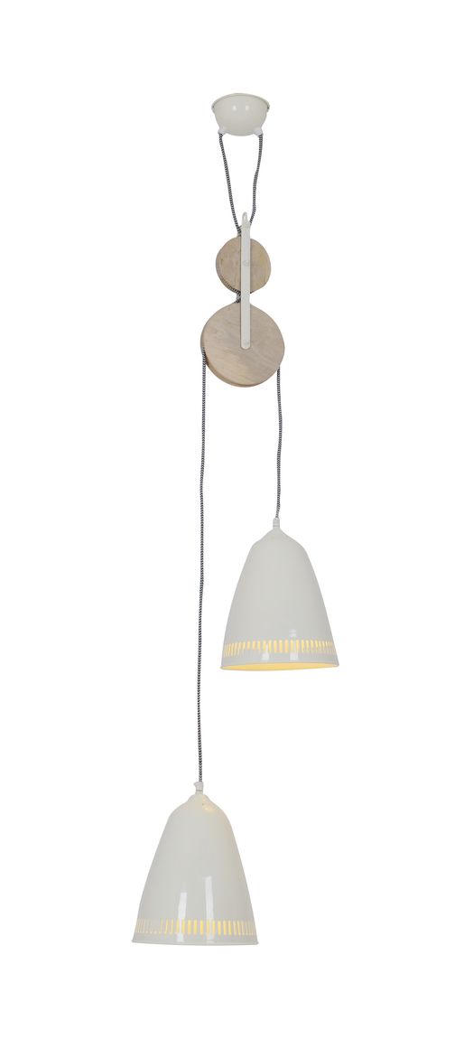 Jaipur Pendelleuchte E27 Ø21cm Beige - Voelpe