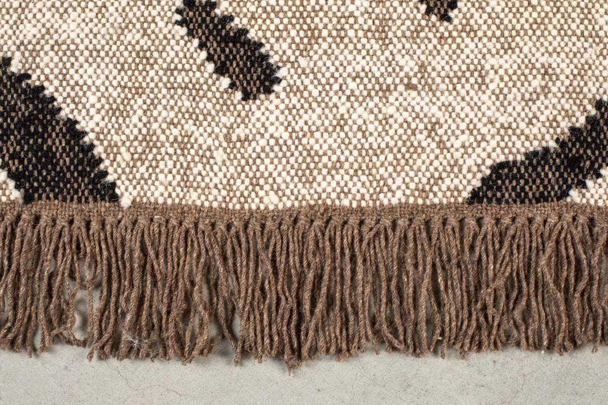 Ayaan Teppich handgemacht, verschiedene Größen, Beige