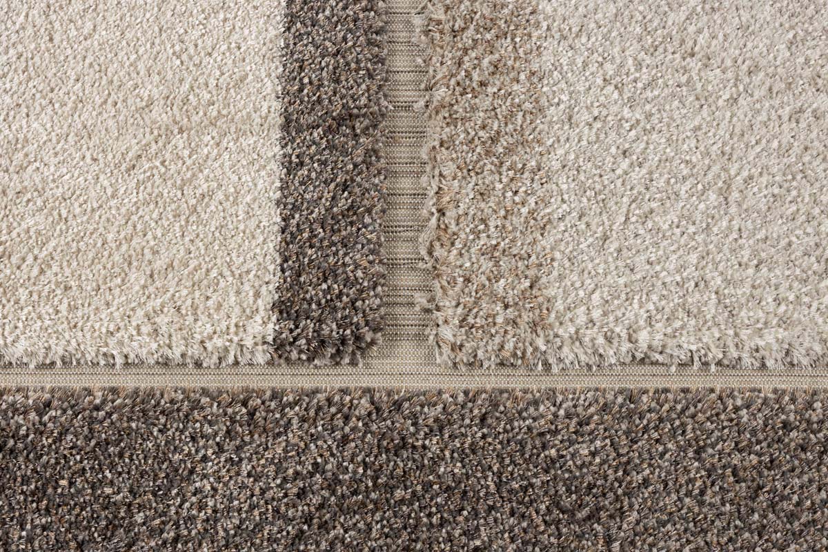 Hochflorteppich ZEST verschiedene Größen Grau