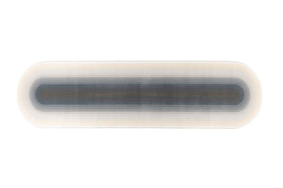 Teppich OLYMPIC 245x67 cm Blau / Weiß