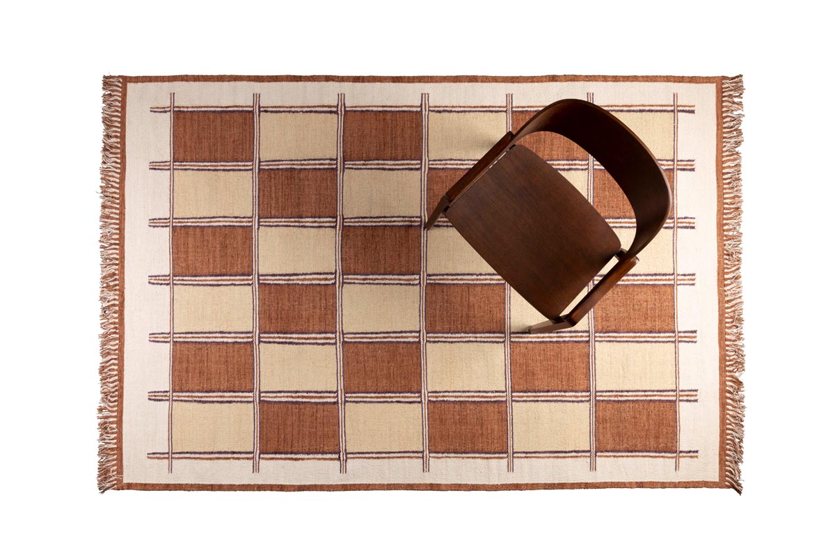 Gambit Teppich 160 x 230 cm Beige / Braun
