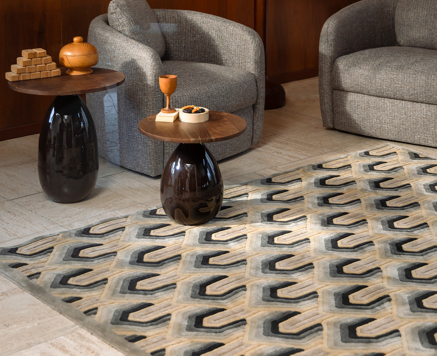 Lockhart Teppich Retro-Design