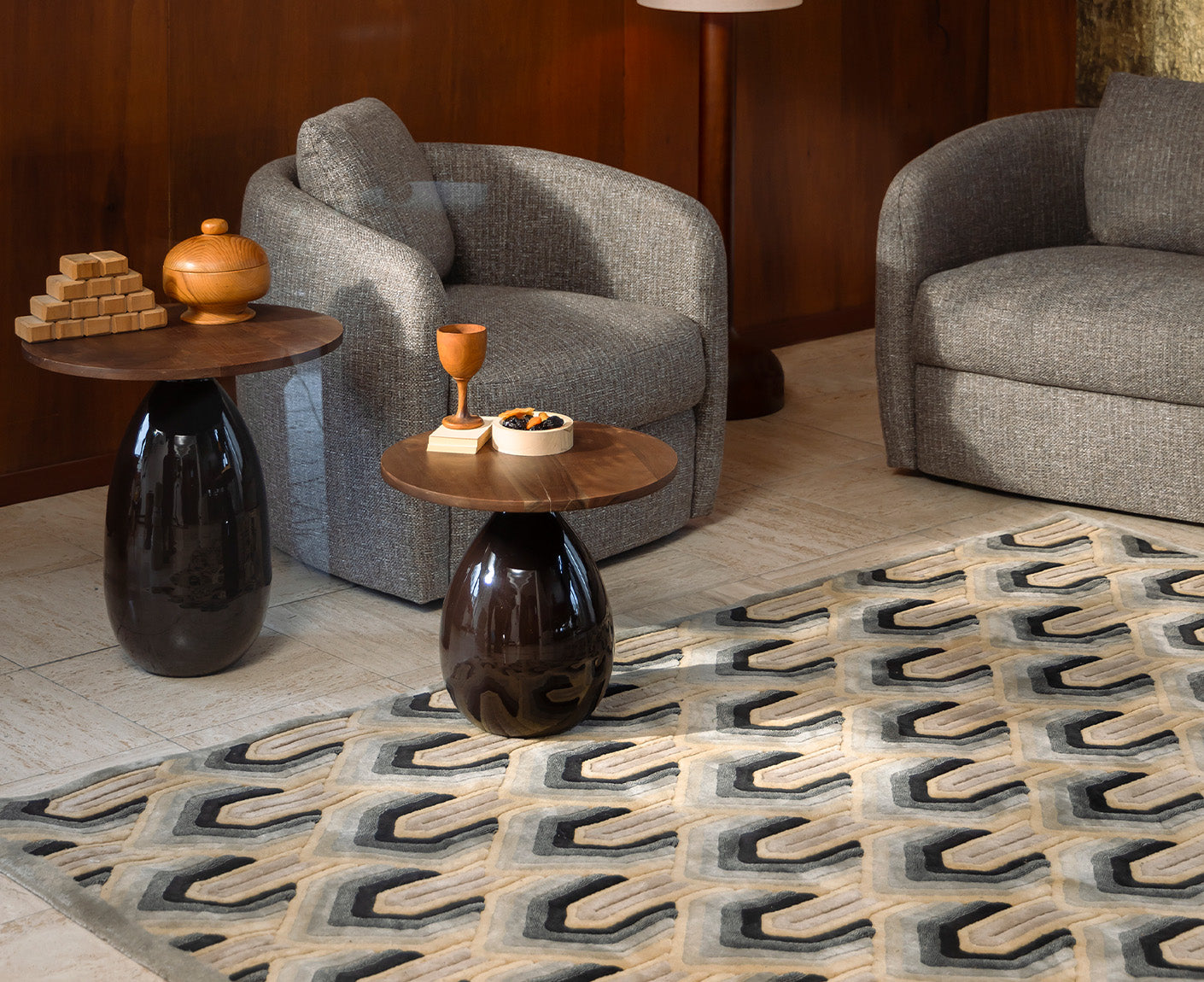 Lockhart Teppich Retro-Design
